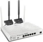 Draytek Vigor 2866L WLAN-Router Gigabit Ethernet Dual-Band (2,4 GHz/5 GHz) 4G Wei (V2866L-DE-AT-CH)