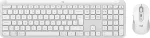Logitech Signature Slim Combo MK950 - Tastatur-und-Maus-Set - 100% full size - kabellos - Bluetooth 5,1 LE - QWERTY - US International - Off-White (920-012491)
