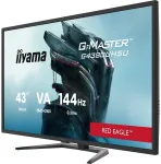 iiyama 43 VA-panel, Pro-Gaming, G-Master Red Eagle, UHD 3840x2160@144Hz, 0.4ms (MPRT), 550cdm HDR, FreeSync, Speakers 2x 7W, 2xHDMI 2.1, 2xDisplayPort, USB 4x 3.2 [Energieklasse F] (G4380UHSU-B2)