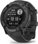 Garmin Instinct 2X Solar - 50 mm - faserverstrktes Polymer - intelligente Uhr mit Band - Handgelenkgre: 145-228 mm - einfarbig - 64MB - Bluetooth, ANT+ - 67 g - Graphite (010-02805-00)
