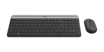 Logitech Slim Wireless Keyboard and Mouse Combo MK470 Tastatur RF Wireless Slowakisch Graphit (920-009264)