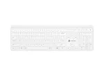 Natec Tang US wireless keyboard BT + 2.4 GHz quiet Slim white