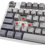 Ducky One 3 Mist Grey Gaming Keyboard, RGB LED - MX-Silent-Red (US)