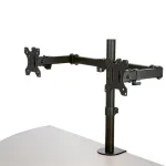 StarTech.com Monitor Arm for 2 Monitors with Desk Mount Desk Clamp VESA Monitor Mount