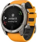 Garmin fenix 8 51mm AMOLED Graphit/Titanium Titan Silikon-Armband (010-02905-11)