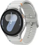 Samsung Galaxy Watch7 - 44 mm - intelligente Uhr mit Sportband - Gummi - Bandgre: M/L - Anzeige 3.7 cm (1.47) - 32 GB - LTE, NFC, Wi-Fi, Bluetooth - 4G - 33.8 g - Silber (SM-L315FZSADBT)
