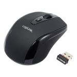 Logilink Maus optisch Funk 2.4 GHz wireless 2.4GH wireless mini mouse with autolink Black