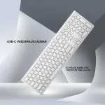 Alogic Echelon Extend Bluetooth Wireless Keyboard German White Keyboard QWERTZ
