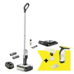 Vacuum Cleaner KARCHER FC 2-4 + WV 4-4 Set Dry&wet Electric mop Black/Silver Bagless Battery 2.2 kg 9.791-983.0