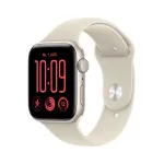 Apple Watch SE 3 Aluminium 44mm Polarstern (Sportarmband sand) S/M (MJL34ZR/A)