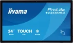 iiyama 24 Bonded PCAP 10P Touch, 1920x1080, IPS-panel, Edge-to-Edge-Glas, HDMI, Displayport, 360cd/m (with touch), USB-Hub (2x 3.2), Speakers, Built-in Webcam & Microphone, Bookstand (T2455MSC-B2)
