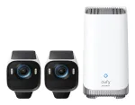 eufy eufyCam S3 Pro - Netzwerk-berwachungskamera - Kugel - Auenbereich - wetterfest - Farbe (Tag&Nacht) - 3840 x 2160 - 4K, 1080p - Audio - drahtlos - Wi-Fi - 2.4GHz radio - H.264, H.265 - mit HomeBase S380 (Packung mit 2) (T88923W1)