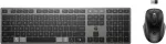 HP 725 - Tastatur-und-Maus-Set - multifunktional, wiederaufladbar, betrieben mit Superkondensator - full size - kabellos - 2.4 GHz, Bluetooth - Deutsch - Dmmerungsschwarz - Smart Buy (9T5B0UT#ABD)