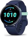 Garmin vvoactive 5 - Marineblau - intelligente Uhr mit Band - Silikon - Handgelenkgre: 125-190 mm - Anzeige 3,04 cm (1,2) - 4GB - Bluetooth, ANT+, Wi-Fi - 26 g (010-02862-12)
