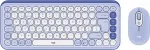 Logitech POP Icon Combo - Tastatur-und-Maus-Set - kabellos - Bluetooth LE - QWERTZ - Schweiz - fliederfarben, Off-White (920-013277)