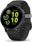 Garmin vvoactive 5 - Schwarz - intelligente Uhr mit Band - Silikon - Handgelenkgre: 125-190 mm - Anzeige 3,04 cm (1,2) - 4GB - Bluetooth, ANT+, Wi-Fi - 26 g (010-02862-10)