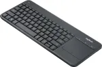 Logitech Wireless Touch Keyboard K400 Plus - Tastatur - drahtlos - 2.4 GHz - Tschechisch - Schwarz