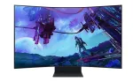 Samsung Odyssey Ark S55CG970NU - G97NC Series - QLED-Monitor - Smart - Gaming - gebogen - 138 cm (55) - 3840 x 2160 4K @ 165 Hz - VA - 600 cd/m - 1000000:1 - Quantum HDR 32x - 1 ms - 3xHDMI, DisplayPort - Lautsprecher - Schwarz [Energieklasse G] (LS5 ...
