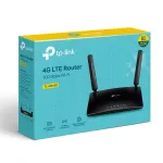 Wireless Router TP-LINK TL-MR150 Wi-Fi 4 (802.11n) Data speed 300 Mbit/s Ethernet WAN Yes DSL WAN Yes SIM card slot Yes WAN connection type RJ-45 Ethernet LAN Yes 3G Yes 4G Yes 4xLAN ports TL-MR150