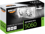 Graphics Card INNO3D GeForce RTX 5060 Twin X2 OC White, 8192 MB GDDR7