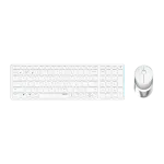 Rapoo 9750M Tastatur Maus enthalten RF Wireless + Bluetooth QWERTZ Deutsch Wei (00215375)