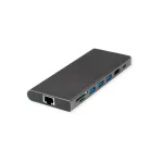 VALUE USB-C Dock HDMI+GbE+3xA+1xC+ 1xTF-SD+1xC PD 1x Audio 4K Audio-Multimedia Digital Data