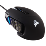 Gaming Mouse CORSAIR SCIMITAR RGB ELITE MOBA/MMO Black 18000 DPI Optical Sensor