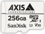 AXIS Surveillance - Flash-Speicherkarte (microSDXC-an-SD-Adapter inbegriffen) - 256 GB - Video Class V30 UHS Class 3 Class10 - microSDXC - wei - fr AXIS A8207, M1134, M1135, M1137, P1377, P1378, Q6074, Q6074 50, Q6074 60, Q6075, Q6075 50