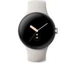 Watch Google Pixel Watch LTE 41mm Polished Silver Case with Sport Band - Chalk (GA04305-GB)