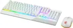 MSI VIGOR GK30 COMBO WHITE US Tastatur USB QWERTY Italienisch Wei (VIGOR GK30 COMBO WHITE US)