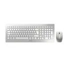 Cherry DW 8000 RF Wireless Silver Keyboard White QWERTZ DE