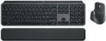 Logitech MX Keys S Combo - Tastatur-und-Maus-Set - hinterleuchtet - kabellos - Bluetooth LE - Nordisch (Dnisch/Finnisch/Norwegisch/Schwedisch) - Tastenschalter: Scissor-Key - Graphite - mit Palm Rest (920-011612)