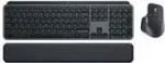 Logitech MX Keys S Combo - Tastatur-und-Maus-Set - hinterleuchtet - kabellos - Bluetooth LE - QWERTY - US International - Tastenschalter: Scissor-Key - Graphite (920-011614)