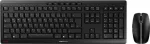 CHERRY STREAM DESKTOP RECHARGE - Tastatur-und-Maus-Set - kabellos - 2.4 GHz - QWERTZ - Deutsch - Tastenschalter: CHERRY SX - Schwarz