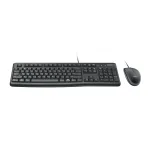 Logitech Desktop MK120 Wired USB QWERTZ Black Mouse Included