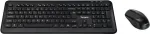 Targus - Tastatur-und-Maus-Set - Kombination - full size - kabellos - 2,4 GHz - QWERTY - Nordisch - Schwarz (AKM610NO)