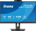 iiyama ProLite XUB2790QSUH-B2 LED-Monitor 68.5 cm (27), schwarz (matt), QHD, IPS, HDMI, DP, USB-C, USB-Hub, Webcam, 100Hz Panel (XUB2790QSUH-B2)