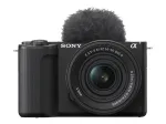 Sony Mirrorless Vlog Camera ZV-E10M2KB ZV-E10 II and 16-50mm Lens Kit Mirrorless Camera body 27 MP ISO sensitivity (max) 102400 Display diagonal 3 Video recording Wi-Fi Fast Hybrid AF Magnification 2 x APS-C type (23.3 x 15.5 mm), Exmor R CMOS sensor ...