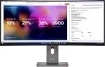 Lenovo ThinkVision P40WD-40 - LED-Monitor - gebogen - 101.6 cm (40) (39.7 sichtbar) - 5120 x 2160 5K @ 120 Hz - IPS - 400 cd/m - 2000:1 - HDR10 - 4 ms - Thunderbolt 4, HDMI, DisplayPort - Lautsprecher - Finsternis schwarz (64B4XAT1EU)