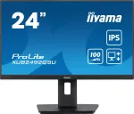 Iiyama ProLite XUB2492QSU-B1 - LED-Monitor - 61 cm (24) (23.8 sichtbar) - 2560 x 1440 WQHD @ 100 Hz - IPS - 300 cd/m - 1000:1 - 0.5 ms - HDMI, DisplayPort - Lautsprecher - Schwarz, Matte (XUB2492QSU-B1)