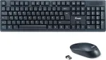 Equip Kabelloses Tastatur- und Mausset - DE Layout (QWERTZ) - Volle Gre (100%) - RF Wireless - QWERTZ - Schwarz - Maus enthalten (245220)