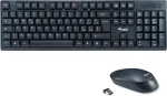 Equip Kabelloses Tastatur und Mausset - IT Layout (QWERTY) - Volle Gre (100%) - RF Wireless - QWERTY - Schwarz - Maus enthalten (245223)