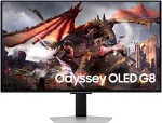 SAMSUNG Odyssey QD-OLED G80SD S32DG800SU, Gaming-Monitor 80 cm (32 Zoll), silber, UltraHD/4K, HDR, Fernbedienung, 240Hz Panel (LS32DG802SUXDU)