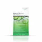 VOESH Pedi In A Box 4 in 1 Cucumber Fresh | Keturių žingsnių pedikiūras dėžutėje su agurkų ekstraktu
