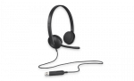 Ausinės Logitech H340 USB (981-000475), juodos