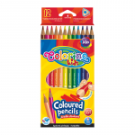 Spalvoti pie&scaron;tukai, tribriauniai Colorino Kids, 12 spalvų