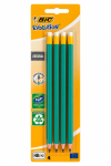 Bic Pie&scaron;tukai su trintuku Evolution Original HB, 4 vnt. rinkinys 049012