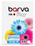 Fotopopierius Barva Blizgus, 200 g/m&sup2;, A3, 20 lapų