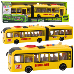 Geltonas &scaron;arnyrinis mokyklinis autobusas 1:16