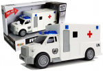 Interaktyvi greitosios pagalbos ma&scaron;ina Ambulance 1:20 su trinties pavara ir garsais